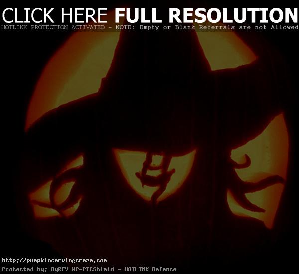 witch pumpkin carving 