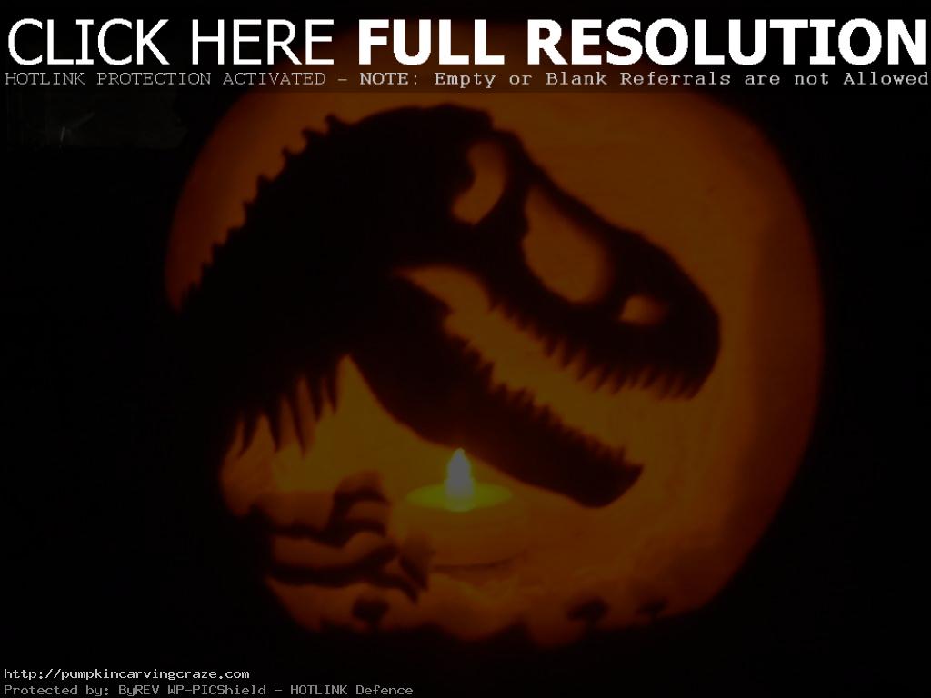 Dinosaur Pumpkin Carving