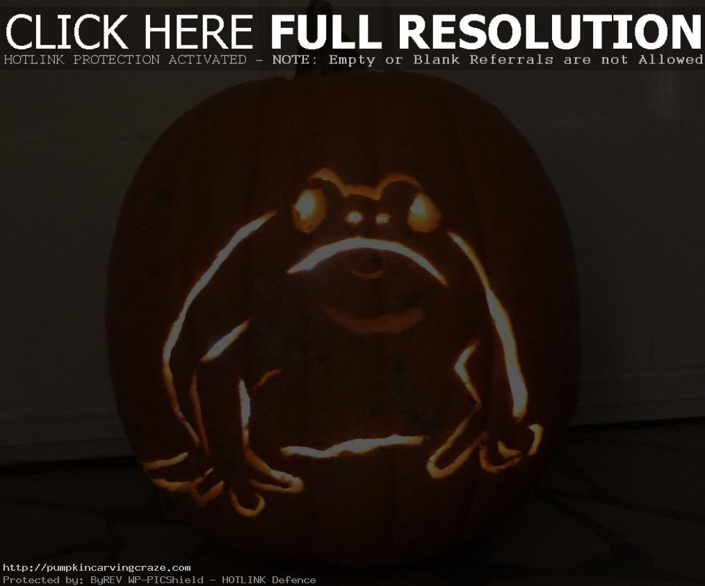 Frog Pumpkin Carving