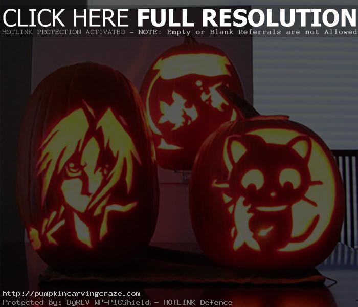 Fullmetal Alchemist Pumpkin Carving Stencil Ideas for Halloween