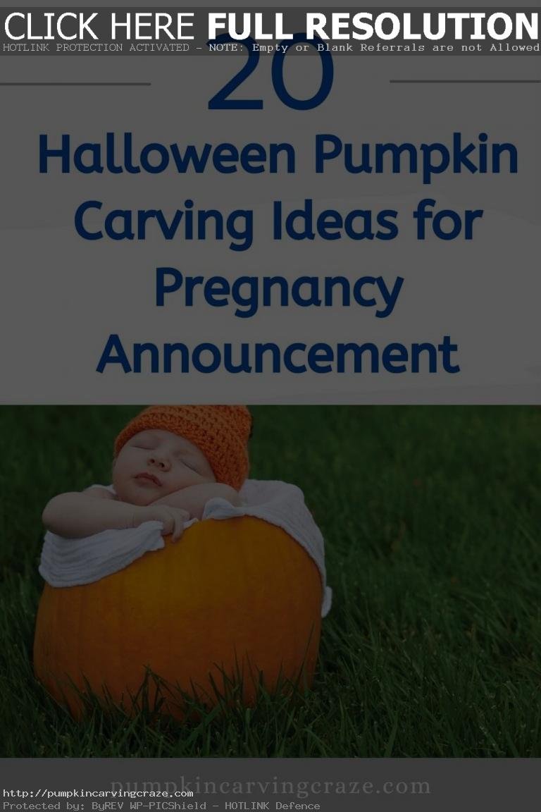 20+ Halloween Pumpkin Carving Ideas for Pregnancy Announcement